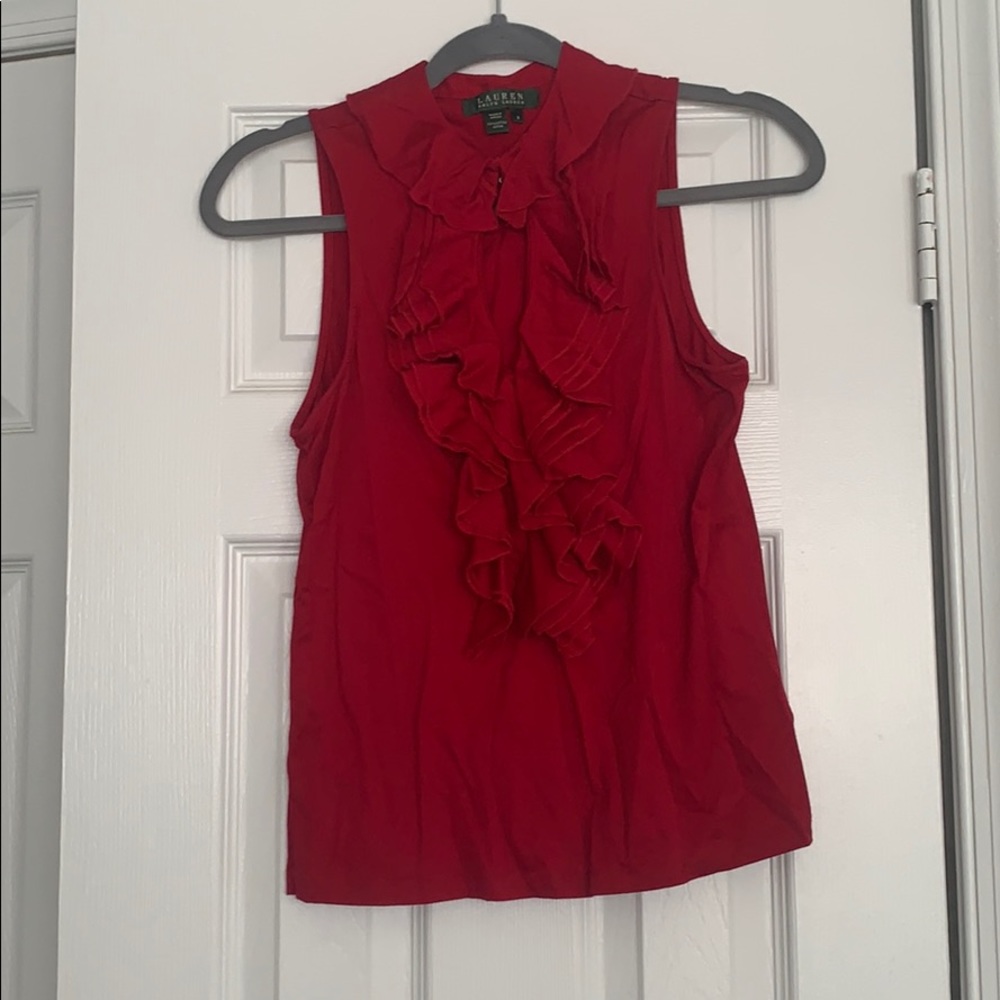 Ralph Lauren keyhole blouse